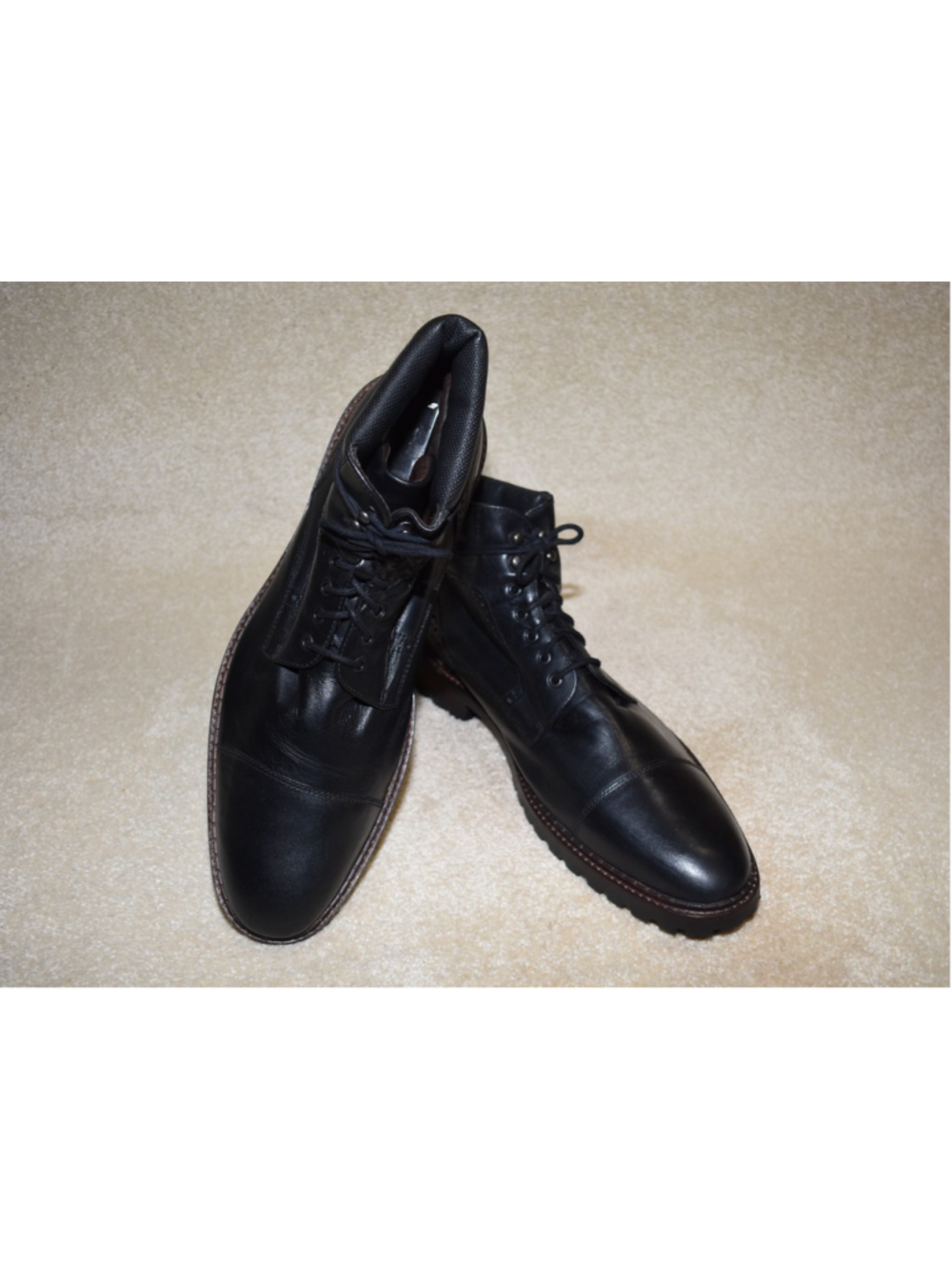 JOHNSTON & MURPHY "SHEEPSKIN" BOOTS 11 M $275 - Picture 2 of 8